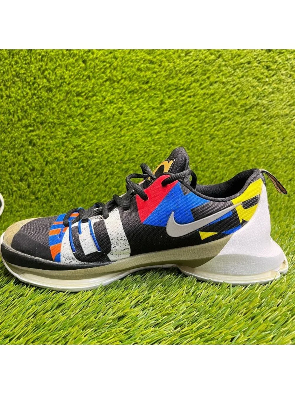 Nike KD 8 All Star GS Boys Size 6.5Y Black Blue White Basketball Shoes Sneakers